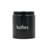 kofies® Handkaffeemühle mit Edelstahlmahlwerk und Walnussholzgriff